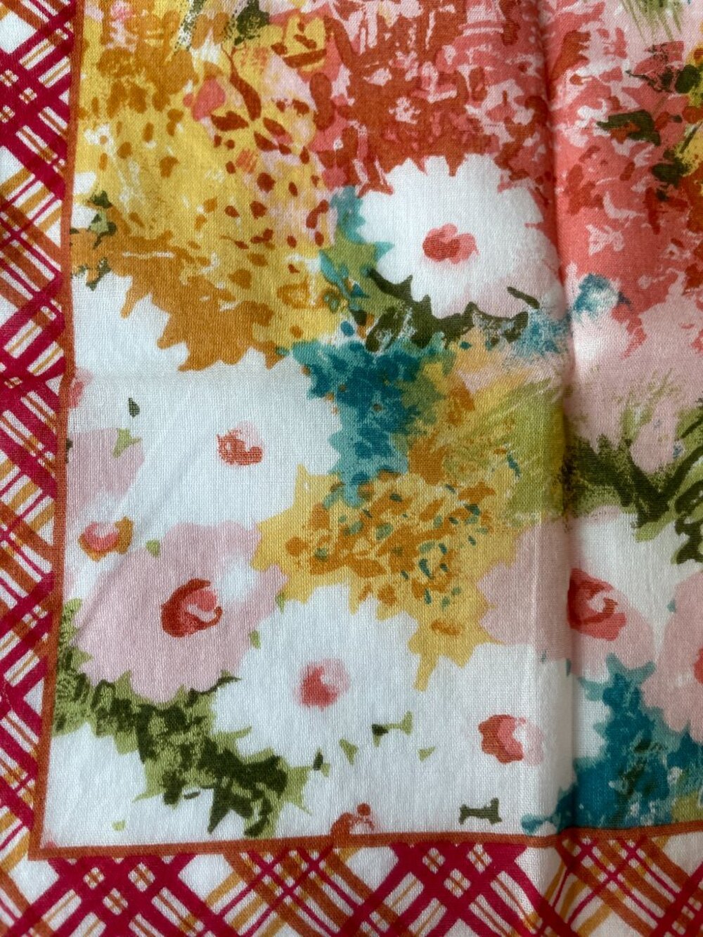 Vintage Valentino Garavani Floral Cotton Scarf - Picture 10 of 14